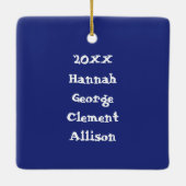 Holzschnitt-Schüssel mit einem Geschenk Schnee in Keramikornament (Rückseite)