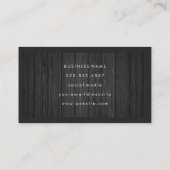 Holzschnitt | Script Monogram Visitenkarte (Rückseite)