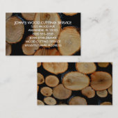 Holzschnitt und -aufteilung visitenkarte (Vorne/Hinten)