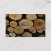 Holzschnitt und -aufteilung visitenkarte (Rückseite)
