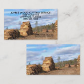 Holzschnitt Visitenkarte (Vorne/Hinten)