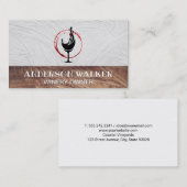 Holzschnitt | Weinstock Visitenkarte (Vorne/Hinten)