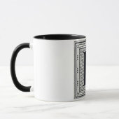 Holzschnitt Woodblock Initiale der Holztype-"R" Tasse (Links)