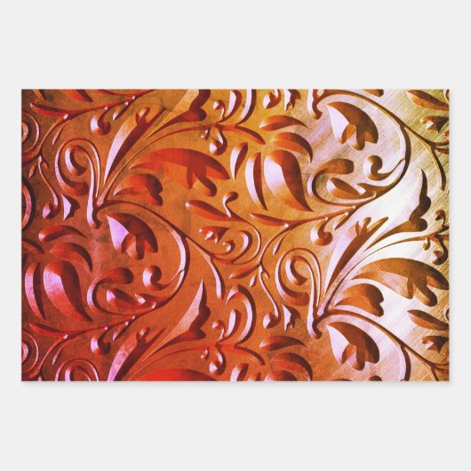 Holzschnitzel aus geschnitztem Holz sieht elegant  Geschenkpapier Set (Vorderseite 3)