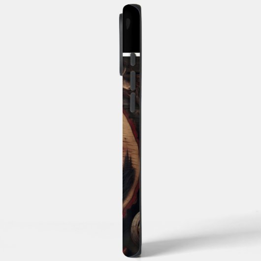 Holzschnitzel Case-Mate iPhone Hülle (Rückseite / Links)