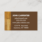 Holzschnitzel für Visitenkarten Visitenkarte (Rückseite)