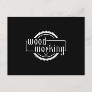 Holzschnitzel Holzarbeiter Holzfäller Waldgeschenk Postkarte