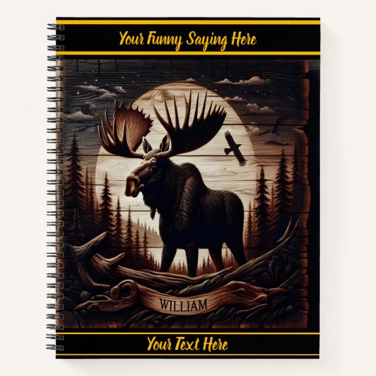 Holzschnitzel im Wald Notizblock (Vorderseite)