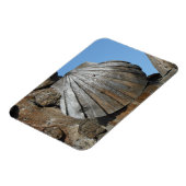Holzschnitzel Marker, St. James Way, Spanien Magnet (Linke Seite)