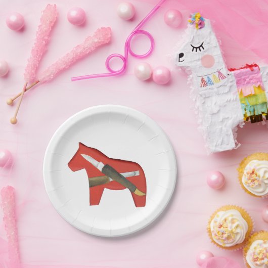 Holzschnitzel Pappteller (Party)