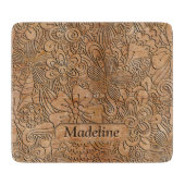 Holzschnitzel Personalisiert Schneidebrett (Vorderseite)