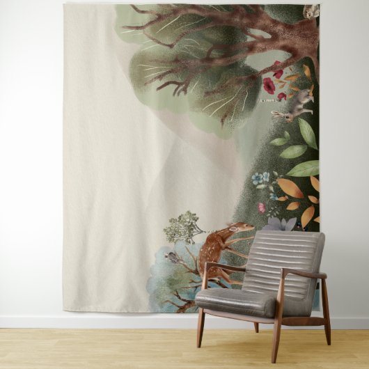 Holzschnitzel Wandteppich (Beispiel)