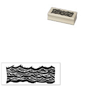 Holzschnitzelwellen Gummistempel (Stempel)