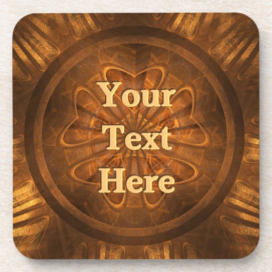 Holzschnitzen Getränkeuntersetzer (Vorderseite)