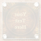 Holzschnitzen Glasuntersetzer (Rückseite)