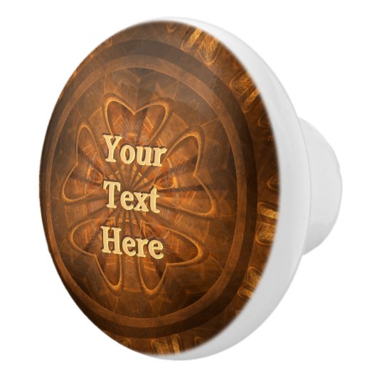 Holzschnitzen Keramikknauf (Rechts)