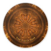 Holzschnitzen Keramikknauf (Vorderseite)