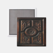 Holzschnitzen Magnet (Vorderseite/Rückseite)