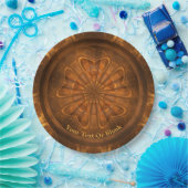 Holzschnitzen Pappteller (Party)