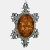 Holzschnitzen Schneeflocken Zinn-Ornament (Links)