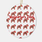 Holzschnitzer Dala Horse Ornament (Links)