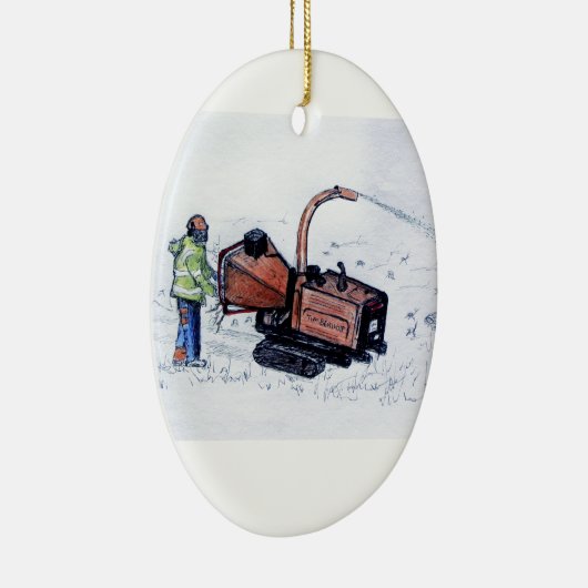 Holzschnitzer Keramik Ornament (Rechts)