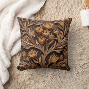 Holzschnitzerei, australische Kangaroo-Blume Kissen