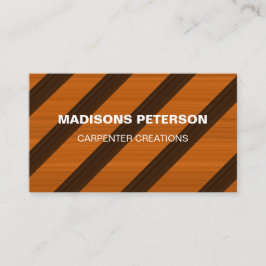 Holzschnitzerei beruflich Bauweise Visitenkarte