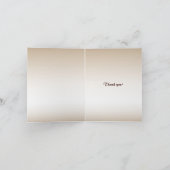 Holzschnitzerei Vielen Dank Dankeskarte (Innenseite)