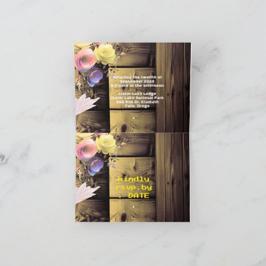 Holzschnitzereien Einladung (Innenseite)