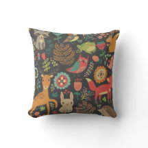 Holzschnitzereien Folkklorethebel Kissen