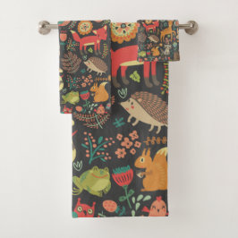 Holzschnitzereien Hauptbesetzung Kunst, Kultur Badhandtuch Set