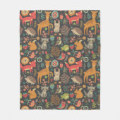 Holzschnitzereien Hauptbesetzung Kunst, Kultur Fleecedecke (Vorderseite)