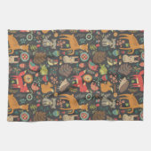 Holzschnitzereien Hauptbesetzung Kunst, Kultur Geschirrtuch (Horizontal)