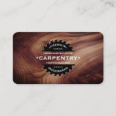 Holzschnitzereien Holzbauweise Moderne Holz Visitenkarte (Vorderseite)