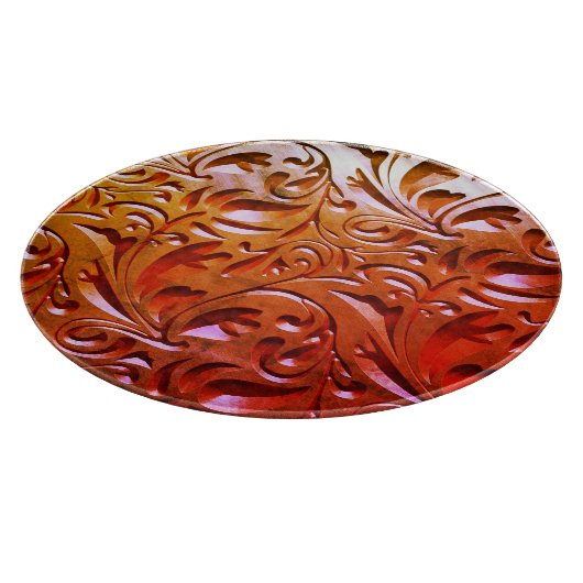 Holzschnitzereien wirken elegant abstrakt schneidebrett (Ecke)