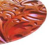 Holzschnitzereien wirken elegant abstrakt schneidebrett (Ecke)