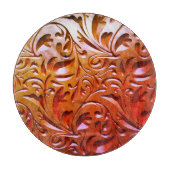 Holzschnitzereien wirken elegant abstrakt schneidebrett (Vorderseite)