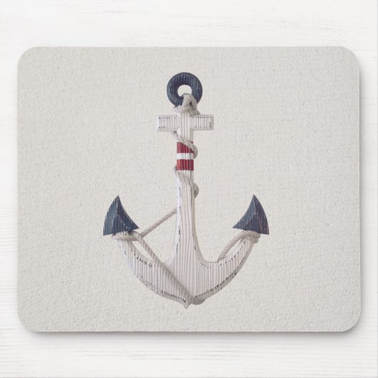 Holzschraubenanker mit neutralem Hintergrund Mousepad (Vorne)