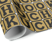 Holzschuh Geschenkpapier (Rolleneckpunkt)