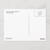 Holzschuh-Tulip-Farm vertikal Postkarte (Rückseite)