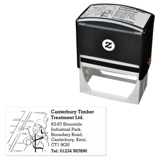 Holzschutz und -behandlung permastempel (Beispiel)