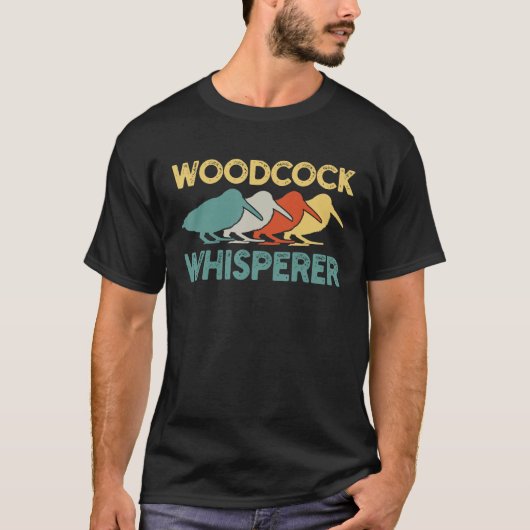 Holzschwanzvögel Retro Vintag T-Shirt (Vorderseite)