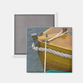 Holzsegler im Wasser Magnet (Vorderseite/Rückseite)