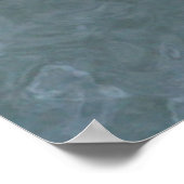 Holzsegler im Wasser Poster (Ecke)