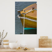 Holzsegler im Wasser Poster (Küche)