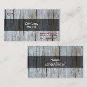 Holzseitenkarte Visitenkarte (Vorne/Hinten)