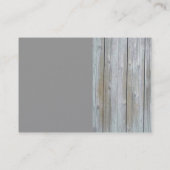 Holzseitenkarte Visitenkarte (Rückseite)