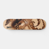 Holzskorpion in minimalistischem Design Skateboard (Horizontal)