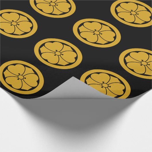 Holzsorrel mit Schwertern im Kreis 1 Geschenkpapier (Ecke)